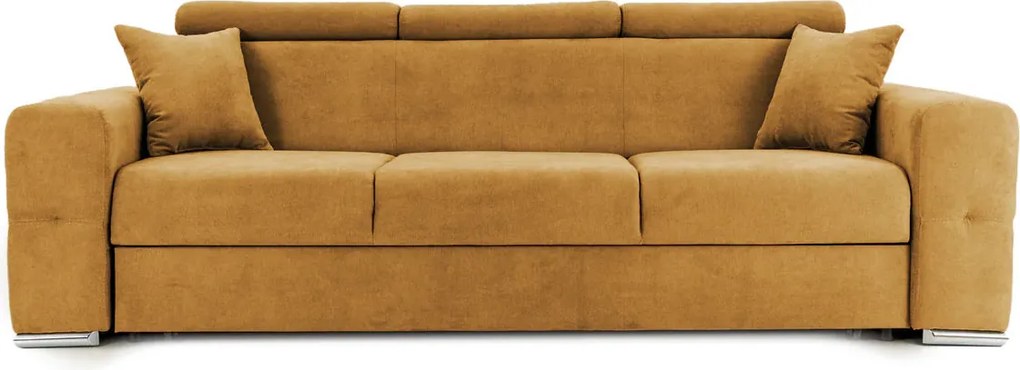 Canapea Extensibilă 3 locuri BELLAGIO, cu tetiere reglabile, 242x95x99 cm, Mango-Enjoy