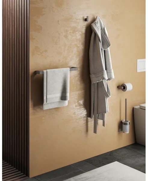 Gedy - Suport pentru hârtie igienică PIRENEI gri metalizat