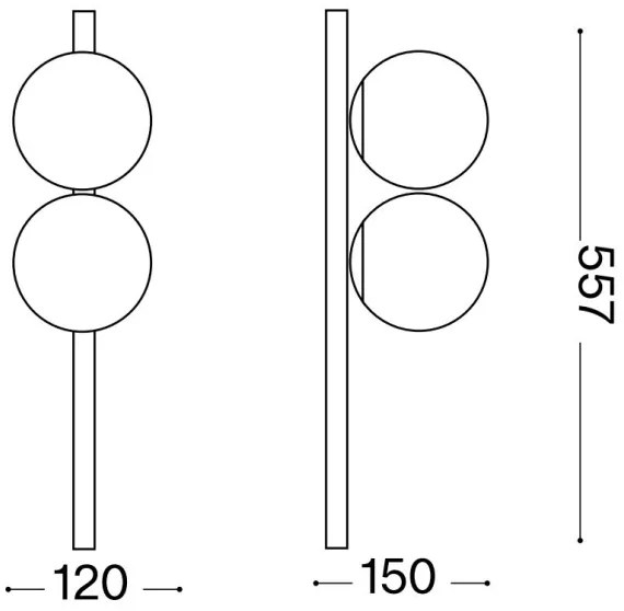 Plafonieră LED Ideal Lux BINOMIO 2xG9/3W/230V alb
