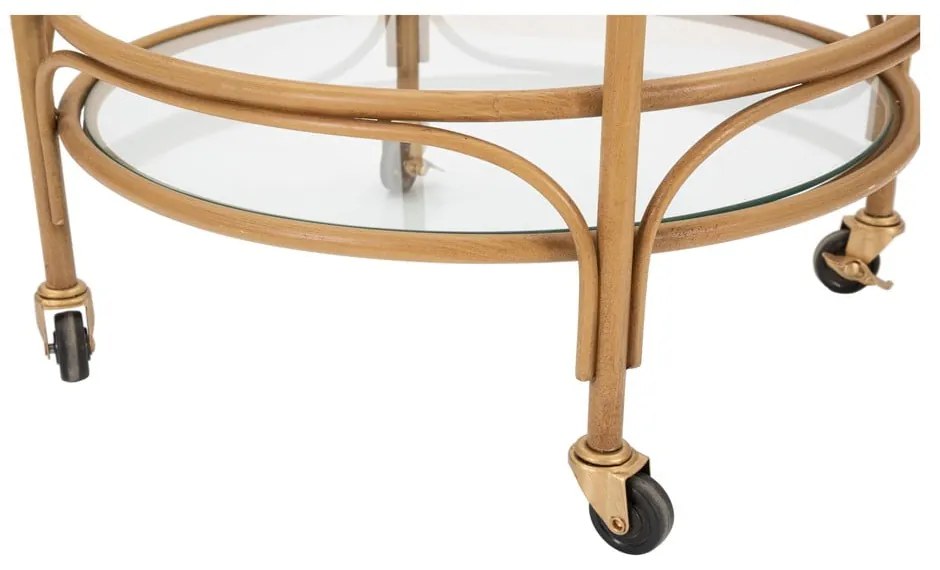 Măsuță de servire cu roți din metal ø 51 cm Panama – Mauro Ferretti