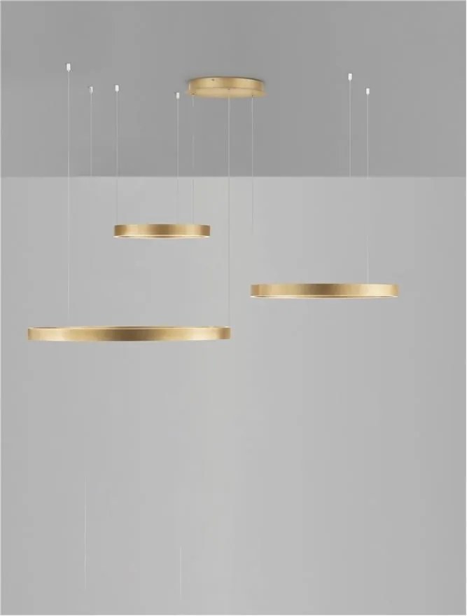 Lustra LED circulara cu 3 inele 80/60/40cm ELOWEN