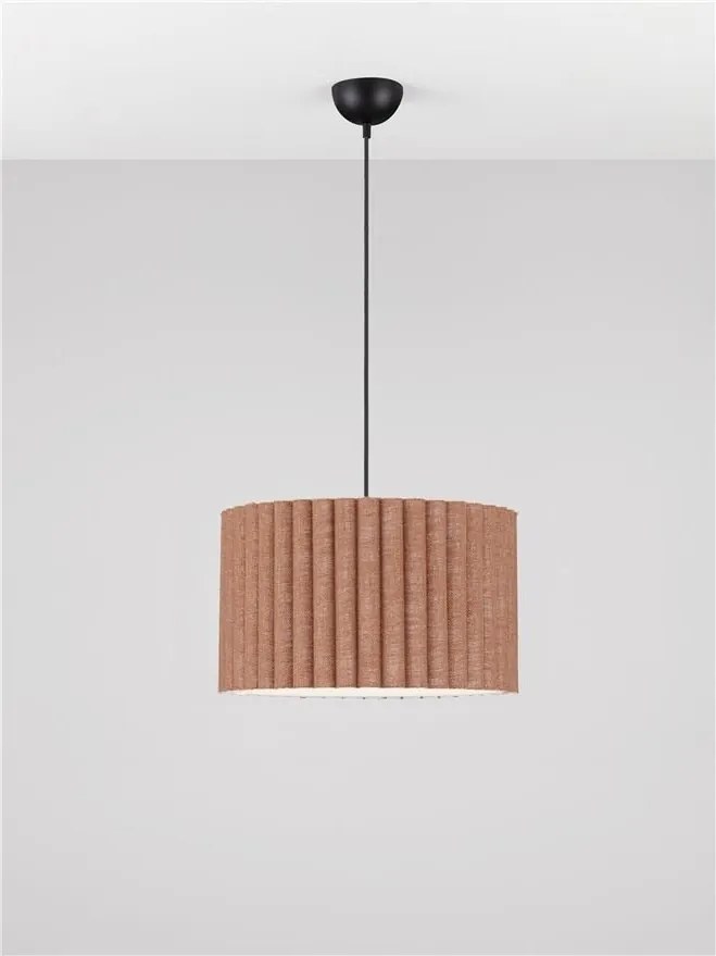 Lustra suspendata cu abajur din in cafeniu Nos