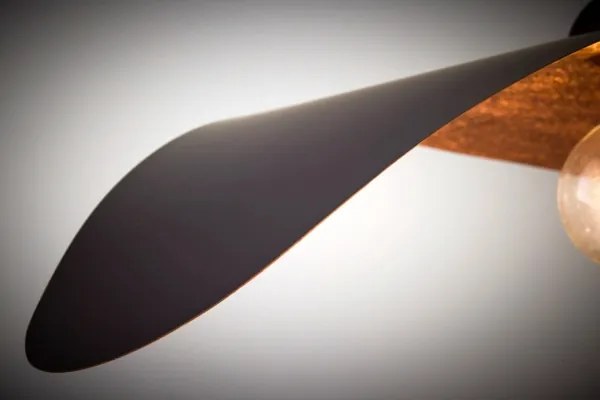 Lustră pe cablu LEAF 1xE27/15W/230V negru/cupru