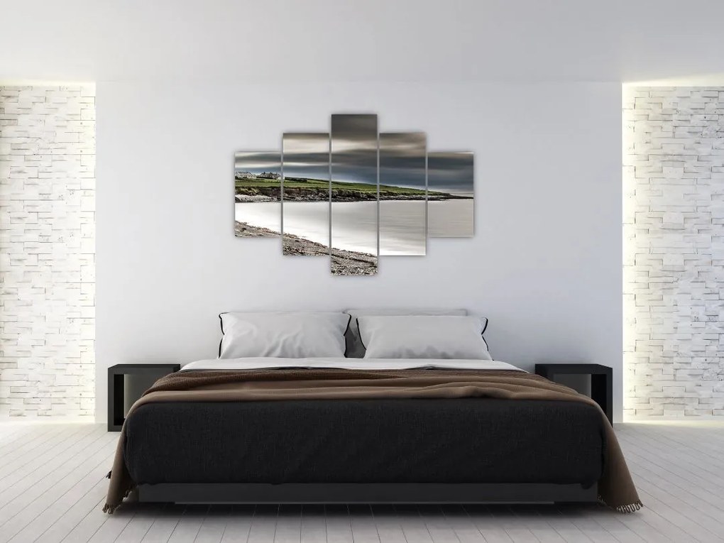 Tablou cu lac în amurg (150x105 cm)