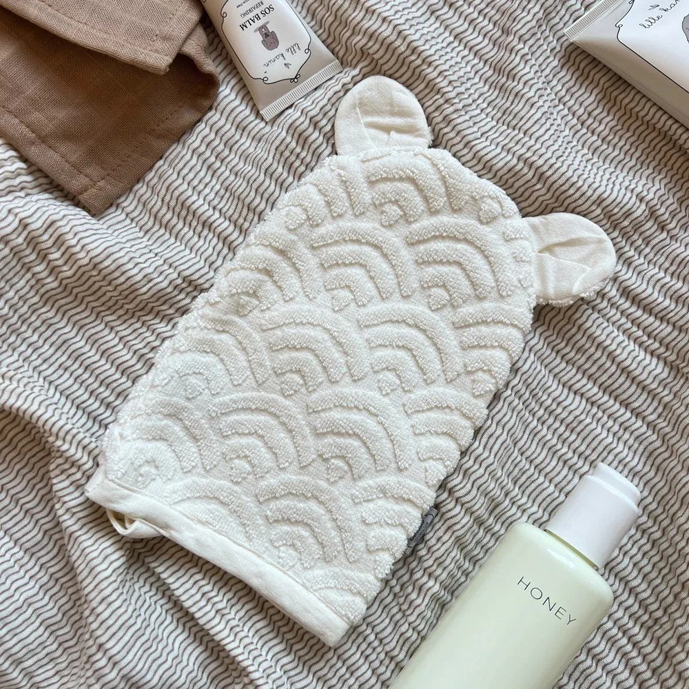 Prosopel de spălat pe corp fildeș din bumbac organic 14x22 cm Off-White – Cam Cam Copenhagen