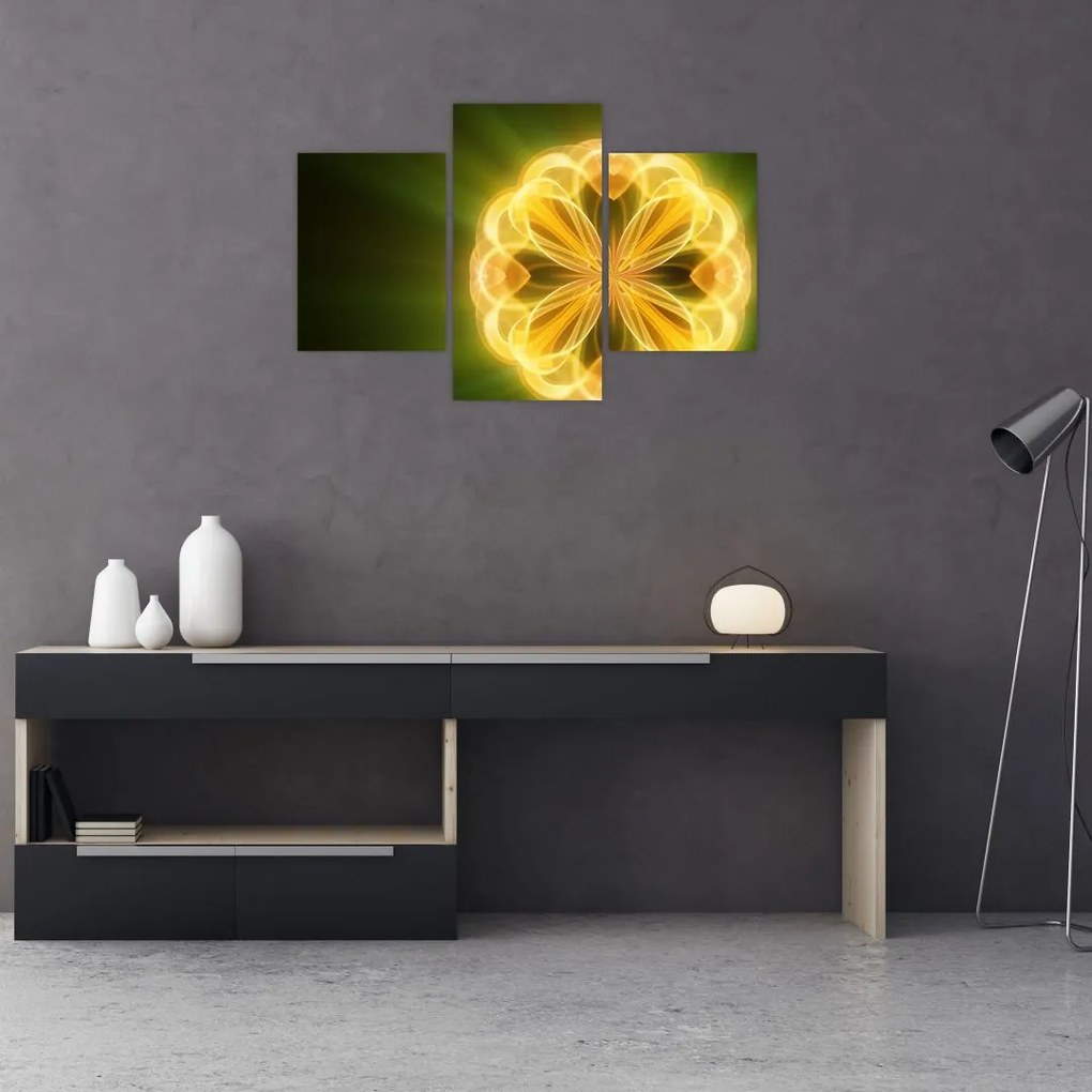 Tablou cu floare galbenă (90x60 cm)