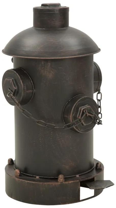 Cos de gunoi cu pedala negru/aramiu din metal, 27x28x41, Fifth Avenue Mauro Ferretti