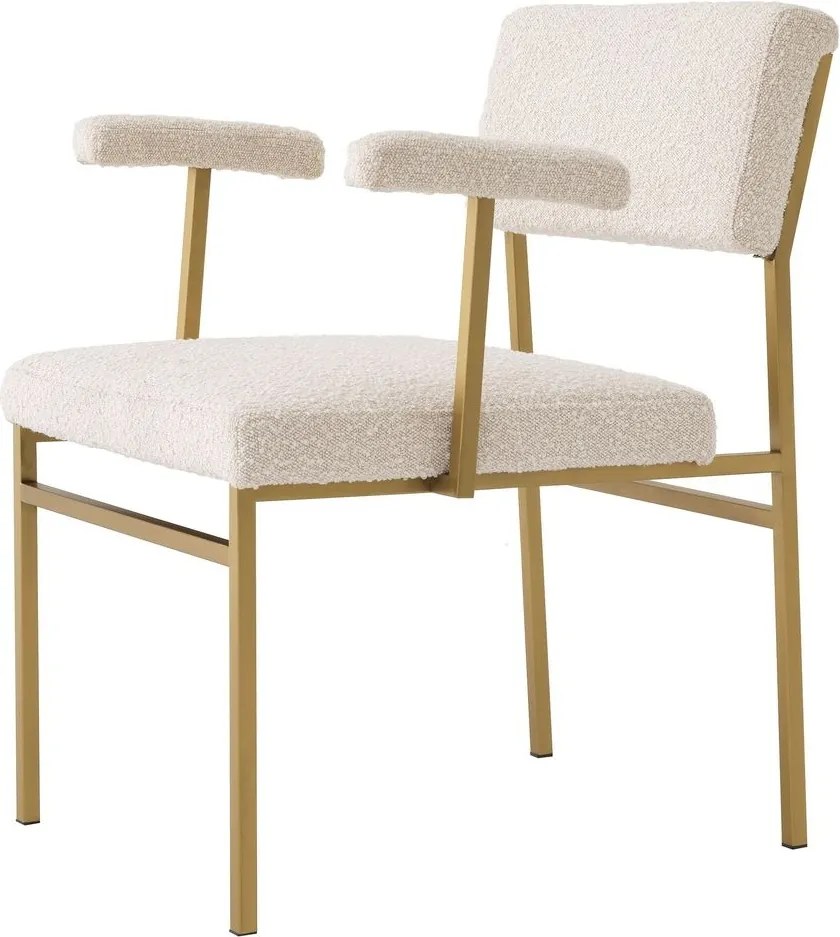 Scaun design LUX Dunmore boucle crem 114094 HZ