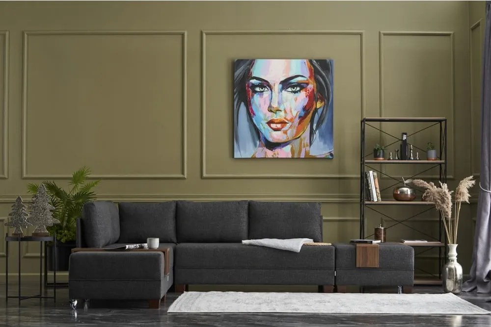 Colțar gri antracit (colț stânga) Fly – Balcab Home