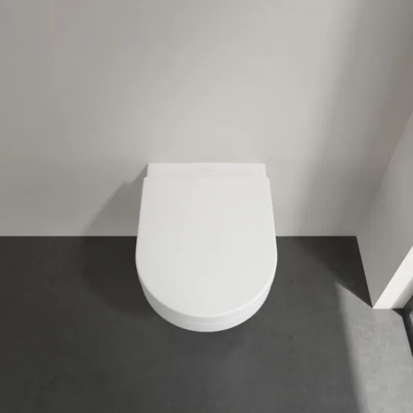 Capac WC Villeroy & Boch ARCHITECTURA, cu închidere lentă, alb - 98M9C101