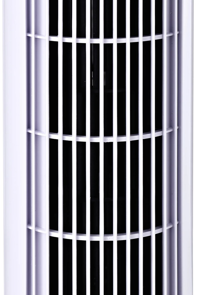 HOMCOM Ventilator Turn Oscilant cu 3 viteze, Ventilator Piedestal din Plastic ABS, 27x27x75 cm, Negru | Aosom Romania