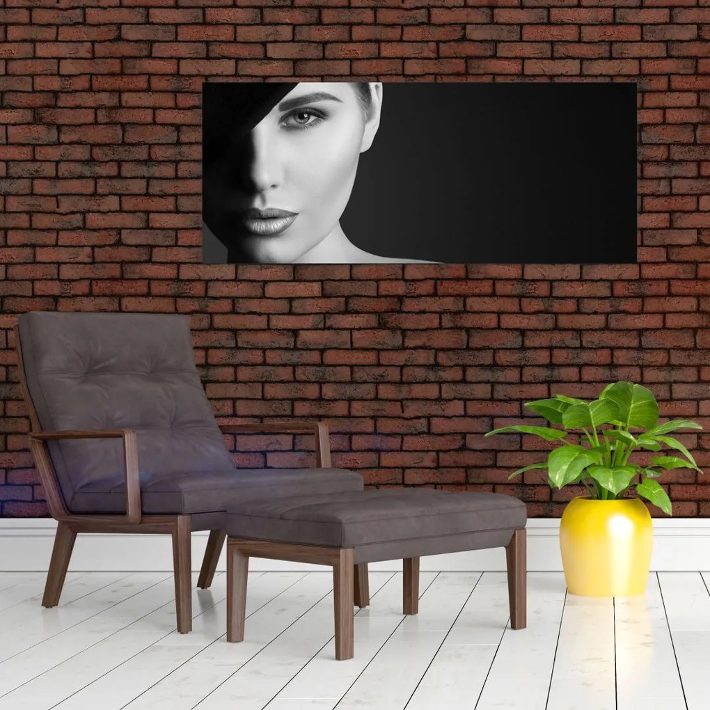 Tablou - Portretul femeii cu pălărie (120x50 cm)