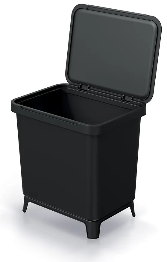 Coș de gunoi, 29 l, negru