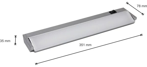 LED Lampă design minimalist LED/5W/230V argintiu