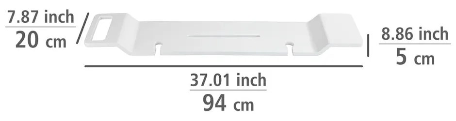 Raft pentru cadă Wenko Matera, lungime 94 cm, alb