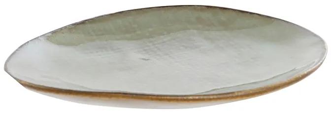 Platou Pebble din ceramica turcoaz 27.9x23 cm