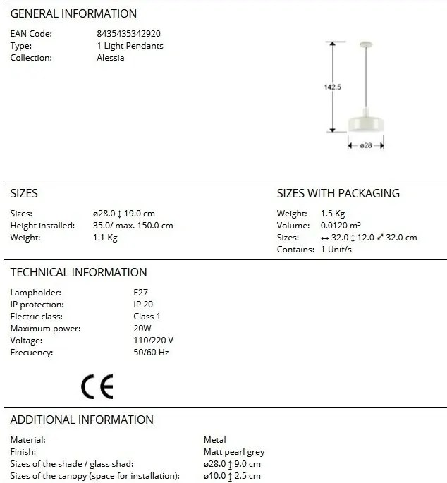 Lustra/Pendul design moderm Alessia