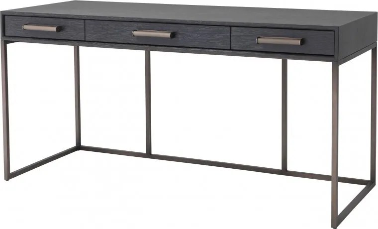 Birou design elegant LUX Larsen, gri carbune 114215 HZ