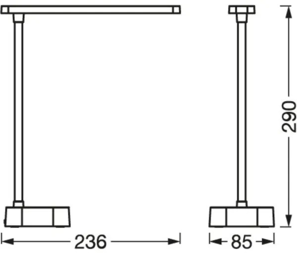 Osram - Lampă de birou LED tactilă cu intensitate reglabilă PANAN, 5,2W/5V, 1200 mAh, CRI 90
