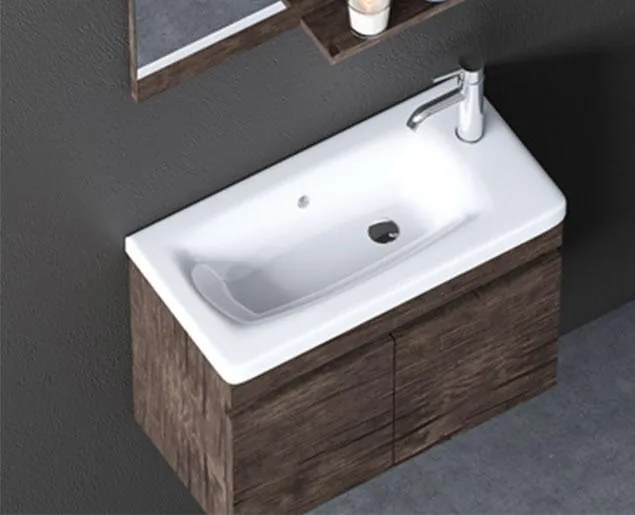 Set mobilier Baie cu Lavoar - Fiesta 60 Stejar