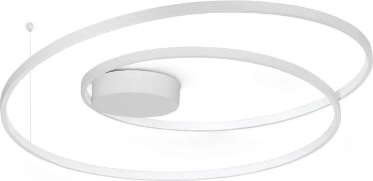 Lustra LED aplicata design circular OZ PL D080 ON-OFF BIANCO 3000K