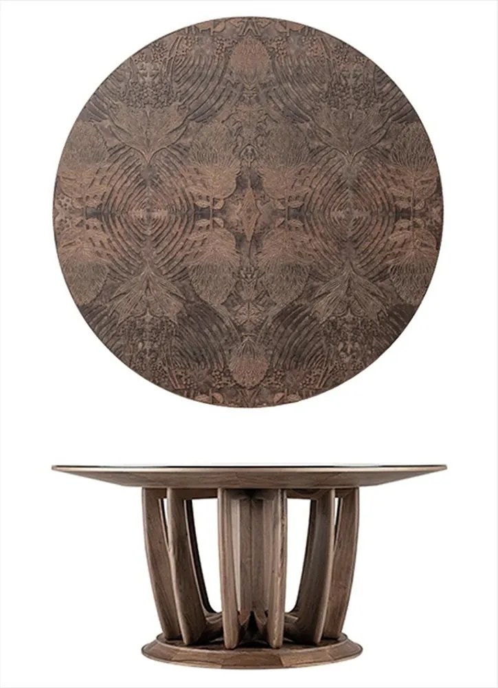 Masă lemn masiv Tropicana Rotunda Ø 176 cm x 75 cm