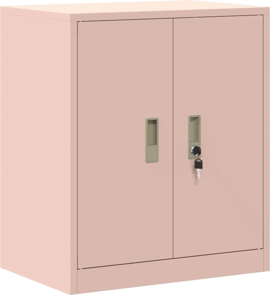 vidaXL Dulap de depozitare Roz 60 x 40 x 70 cm Oțel