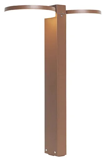 Lampă de exterior cu picior maro ruginiu 50 cm incl. LED 2 lumini IP44 - Esmee