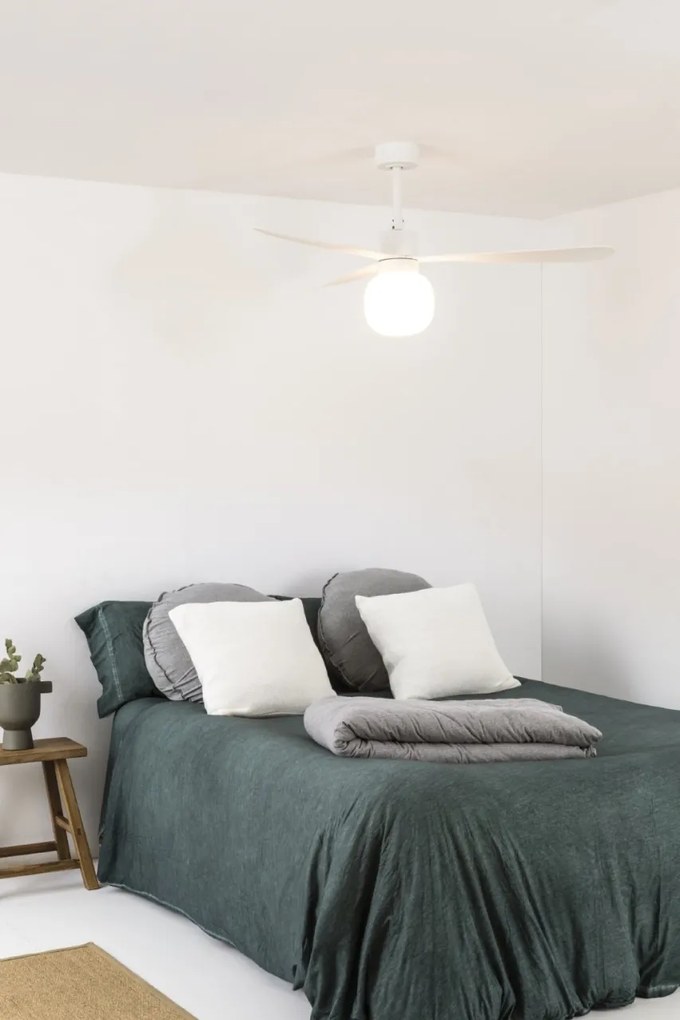 Lustra cu Ventilator si telecomanda AMELIA L BALL LED alb
