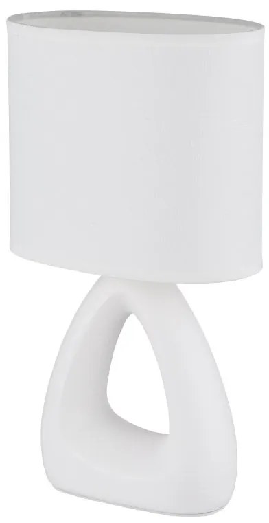 Lampa de masa ceramica alba TRIANGLE