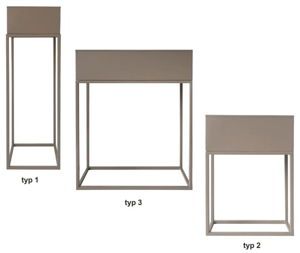 Ghiveci pentru flori din metal multifunctional Culoare Maro, INDIZE TYP 1