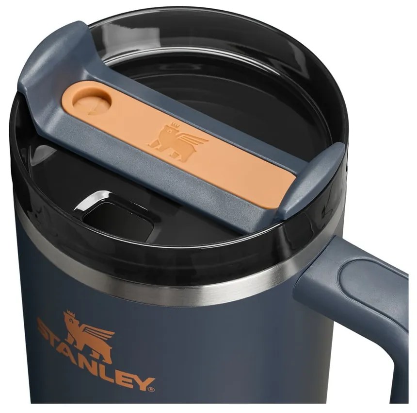 Termos albastru închis cu pai din oțel inoxidabil 1,18 l Quencher H2.0 FlowState Tumbler Twilight – Stanley