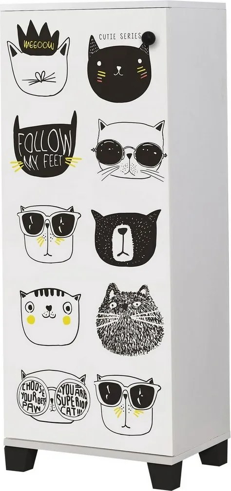 Dulap pentru pantofi Vegas Cats White