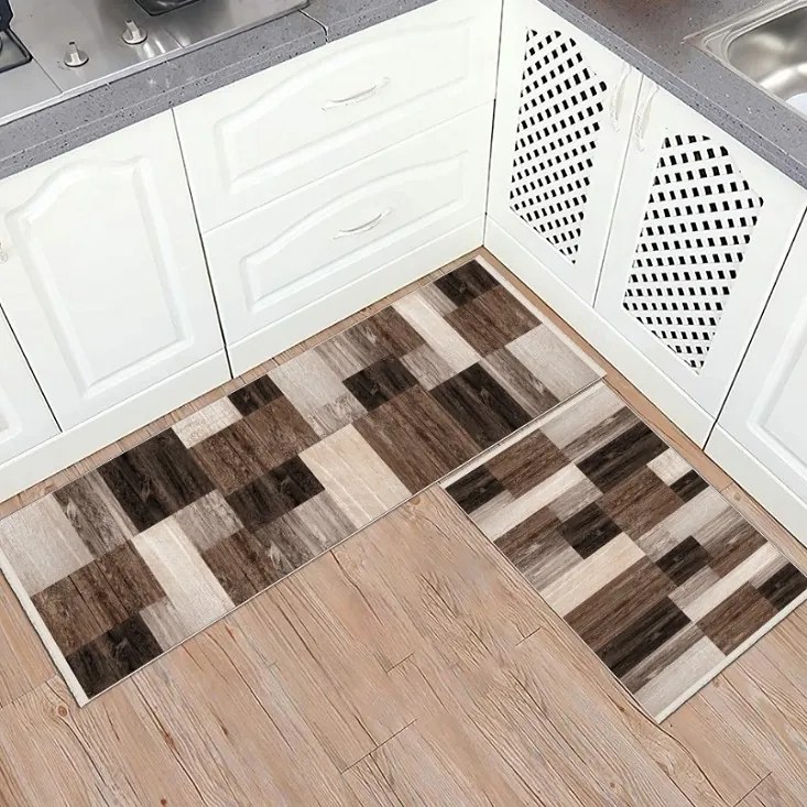 Set 2 Covoare bucatarie antiderapante 60x80 cm + 60x120 cm, CBU309