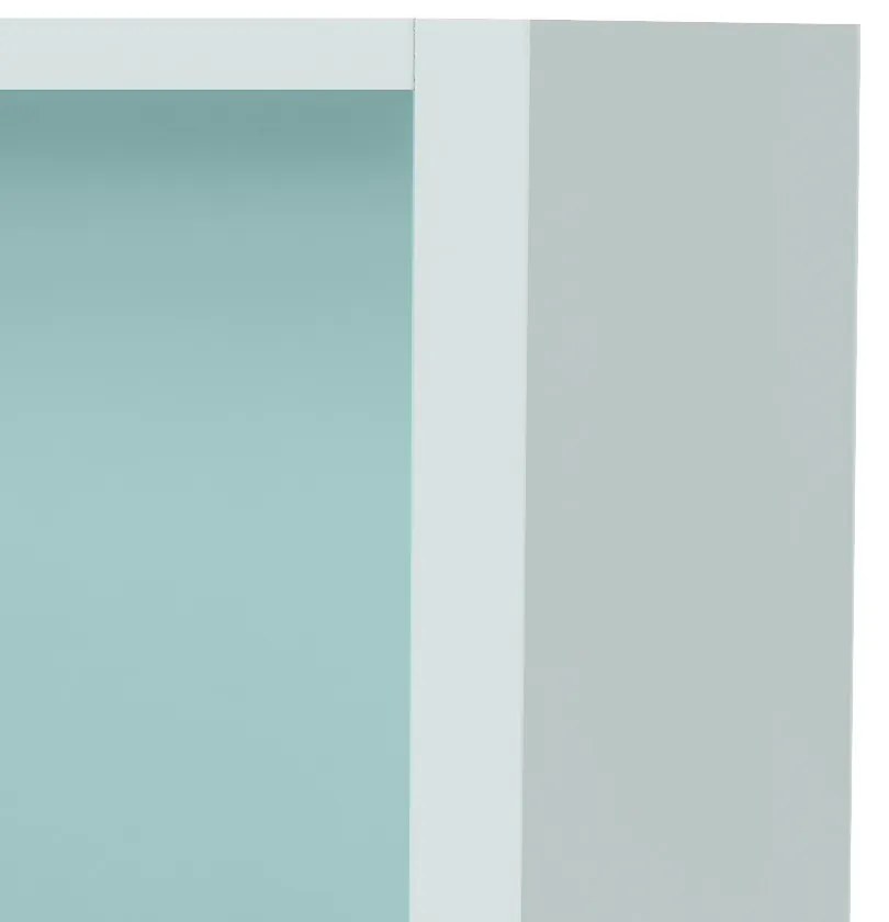 Boxie dulap de perete deschis 40x40x37 cm albastru