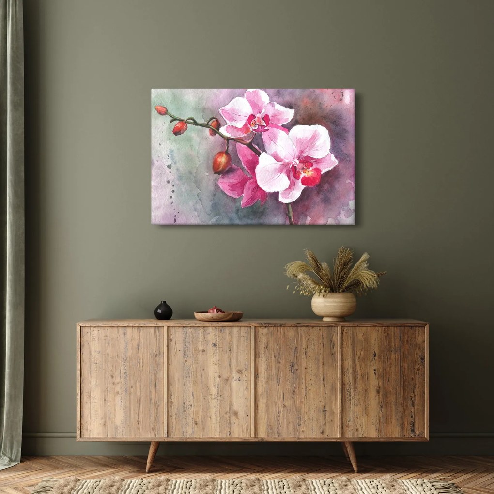 Tablou - Orhidee, acvariu (90x60 cm)