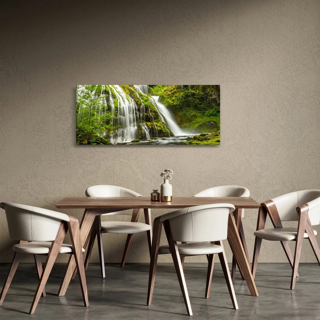 Tablou - Cascada, Wind River Valley (120x50 cm)