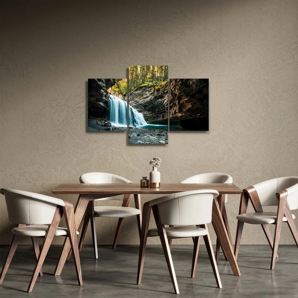 Tablou cu cascada de pădure (90x60 cm)
