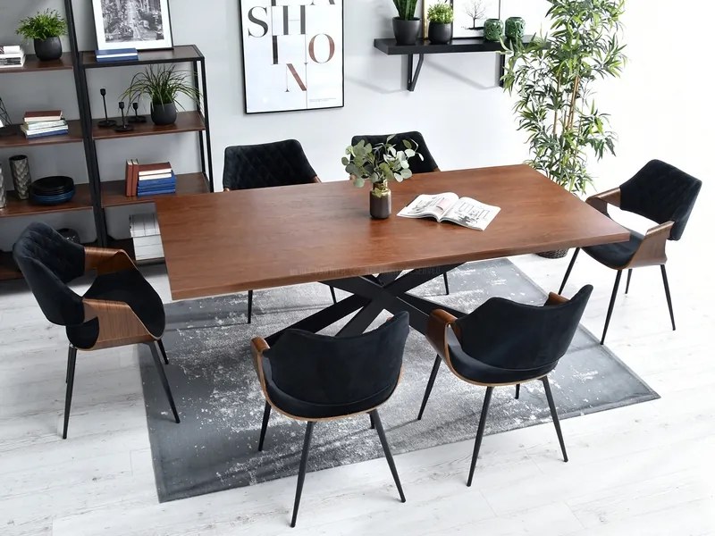 Scaun Rolf K (nuc închis + negru). Promo -16%. 1111255