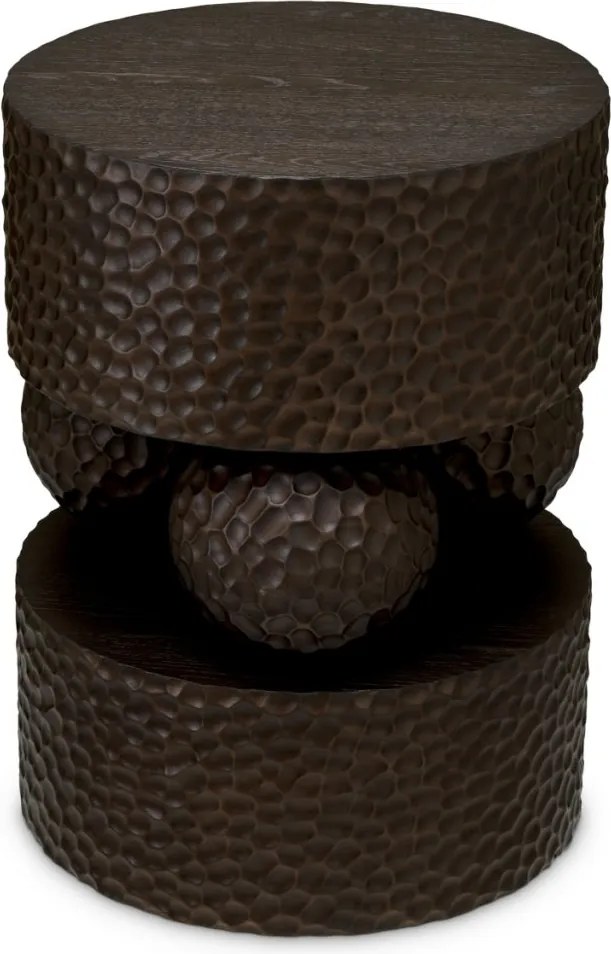 Masuta auxiliara design LUX Thoren, Ebony oak veneer