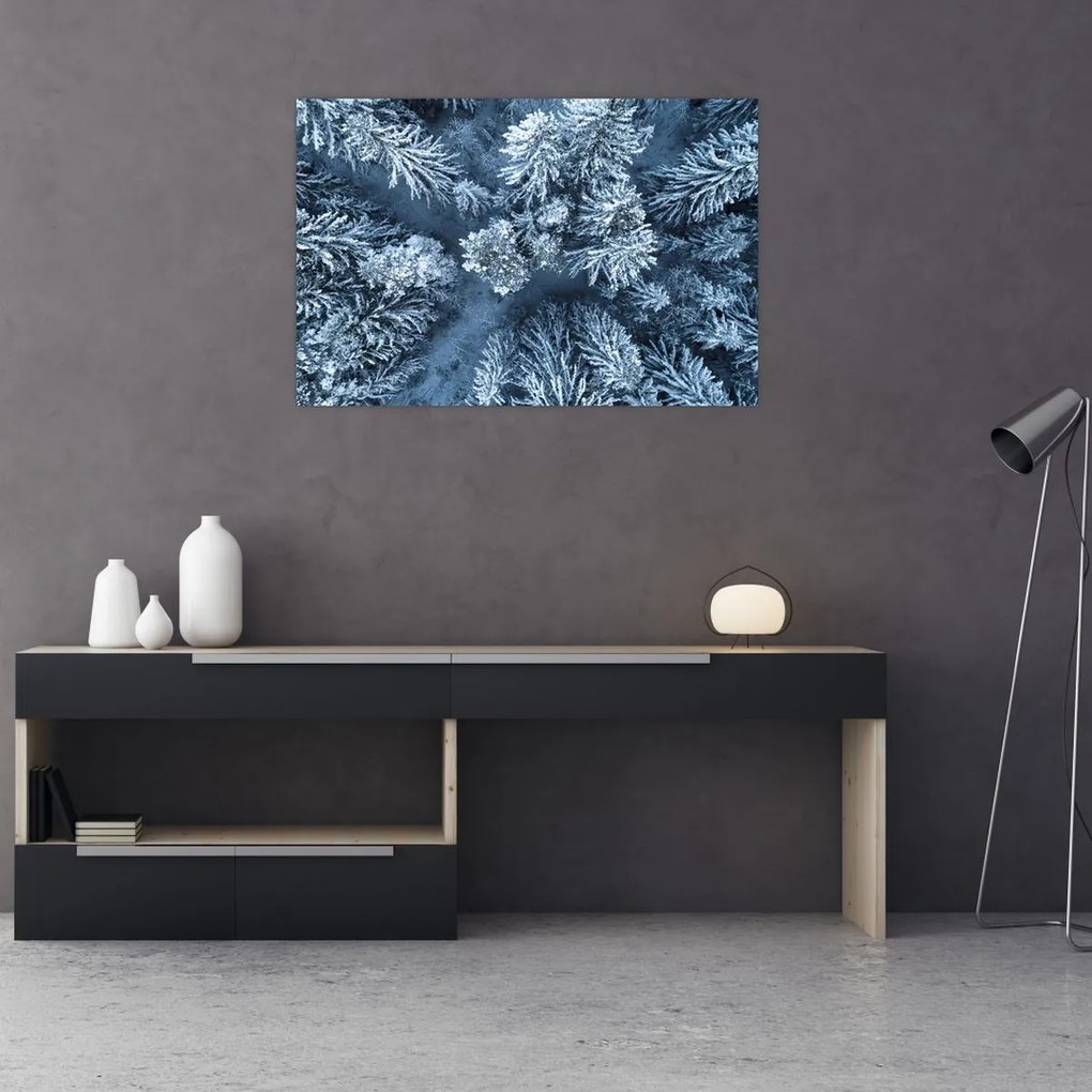 Tablou - Pădure înzăpezită (90x60 cm)