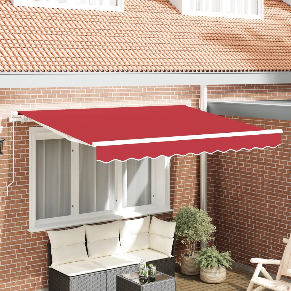 vidaXL Material de înlocuire pentru marciza pentru cadru de 300 x 250 cm roșu