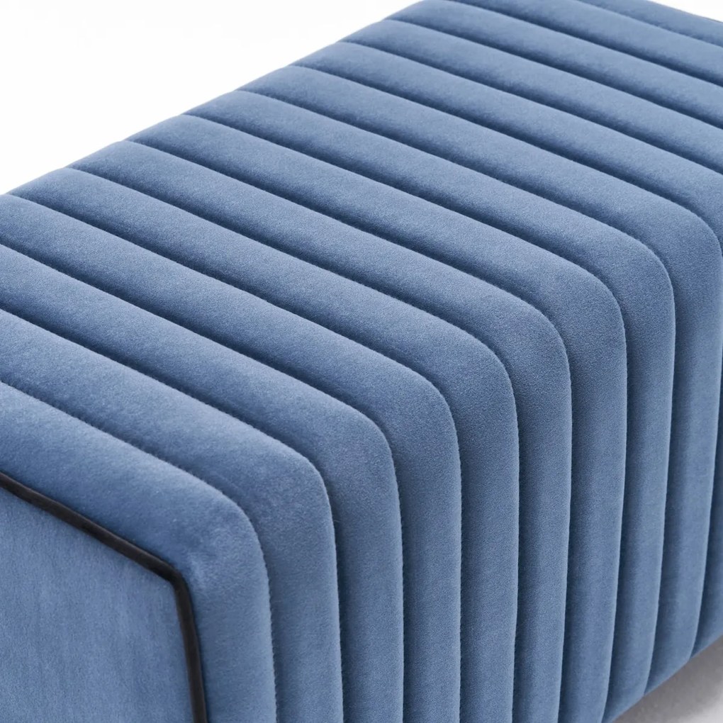 Taburet Mabel Pouf albastru