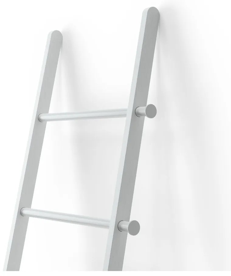 Scară decorativă albă din lemn masiv de plop Leana – Umbra