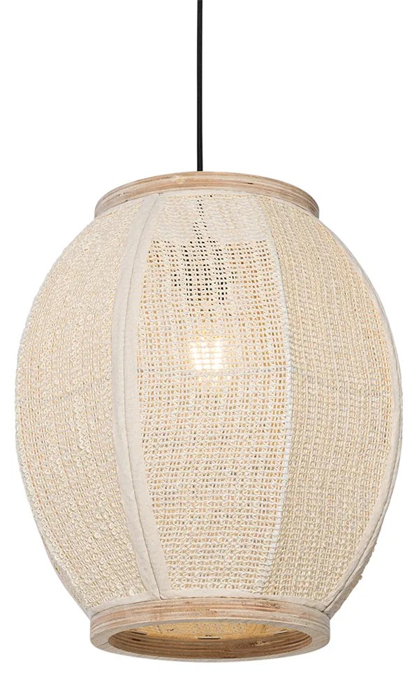 Lampă suspendată orientală naturală 35 cm - Rob
