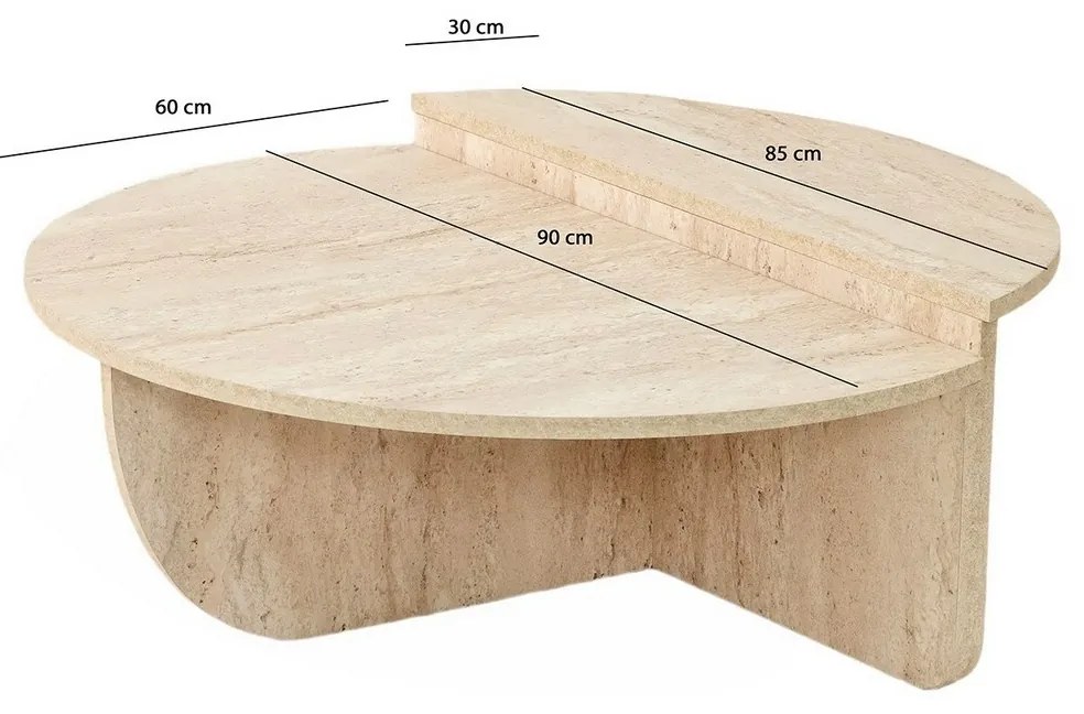 Măsuță de cafea Podium Travertine