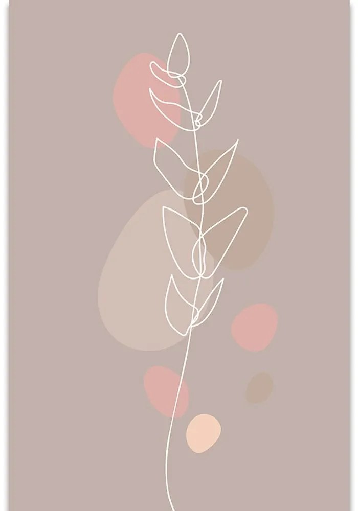 Tablou frunză minimalistă No2