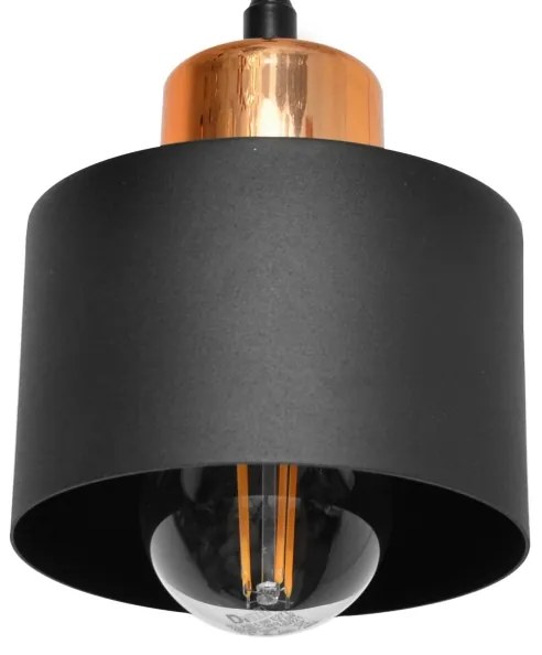 Lustră pe cablu EDISON 3xE27/15W/230V