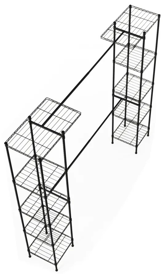 Raft reglabil, negru, GELBAN