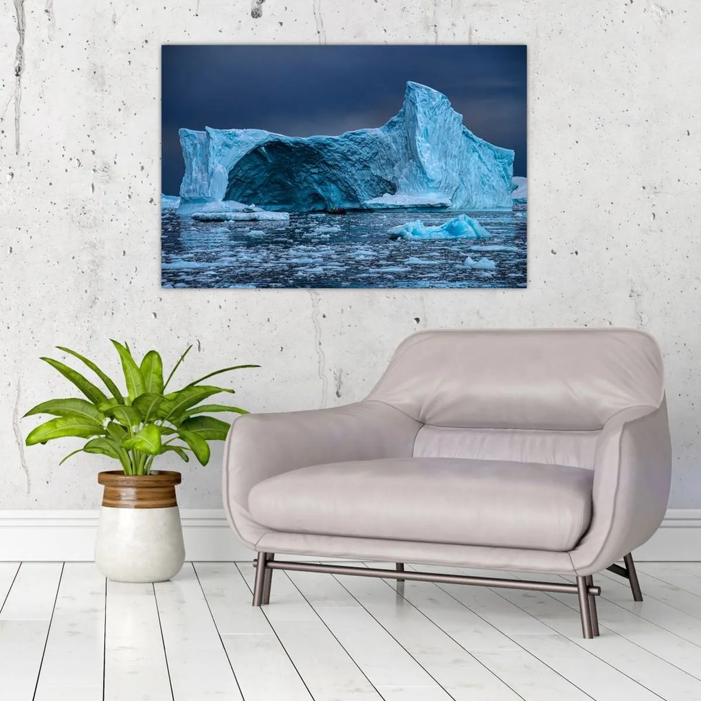 Tablou - Peștera de gheață (90x60 cm)